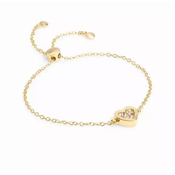 COACH GOLD JEWELRY SET: NECKLACE, BRACELET, RING, & EARRINGS - NEW! GREAT GIFT! - Picture 3 of 5